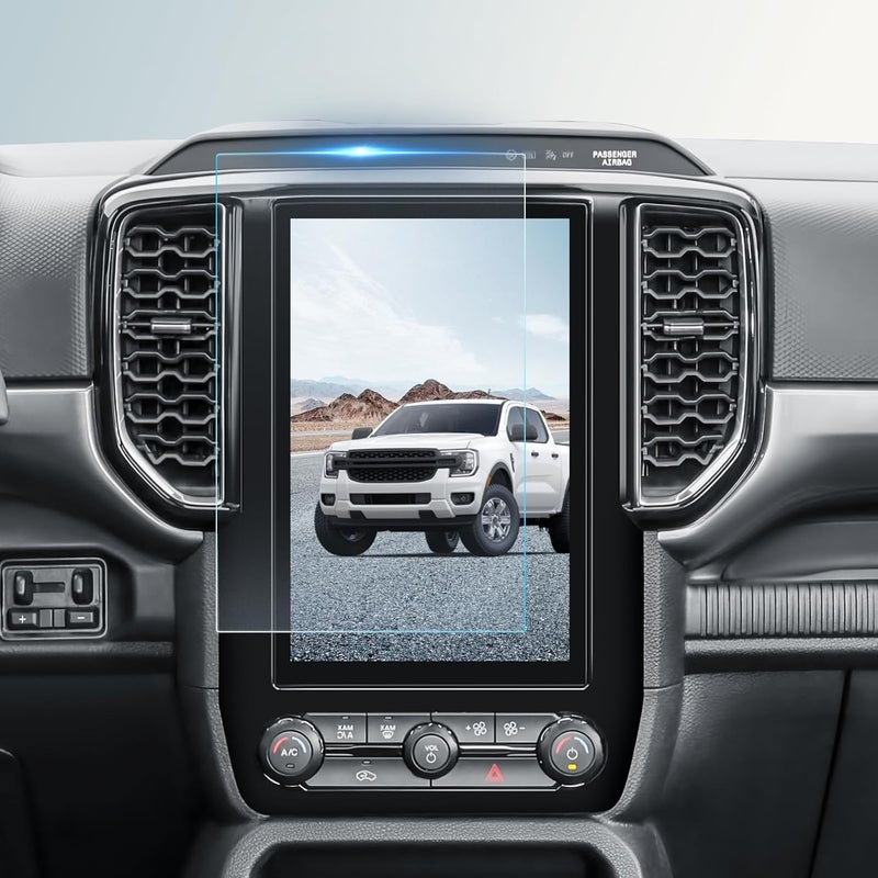 BIBIBO Matte Anti Glare for 2024 2025 Ford Ranger Screen Protector 2024 2025 2026 Ford Ranger (XL/XLT) SYNC 4 10.1"Touchscreen[Tempered Glass Lessen Fingerprints] 2024 2025 Ford Ranger Pickup Truck Accessories - Image 1